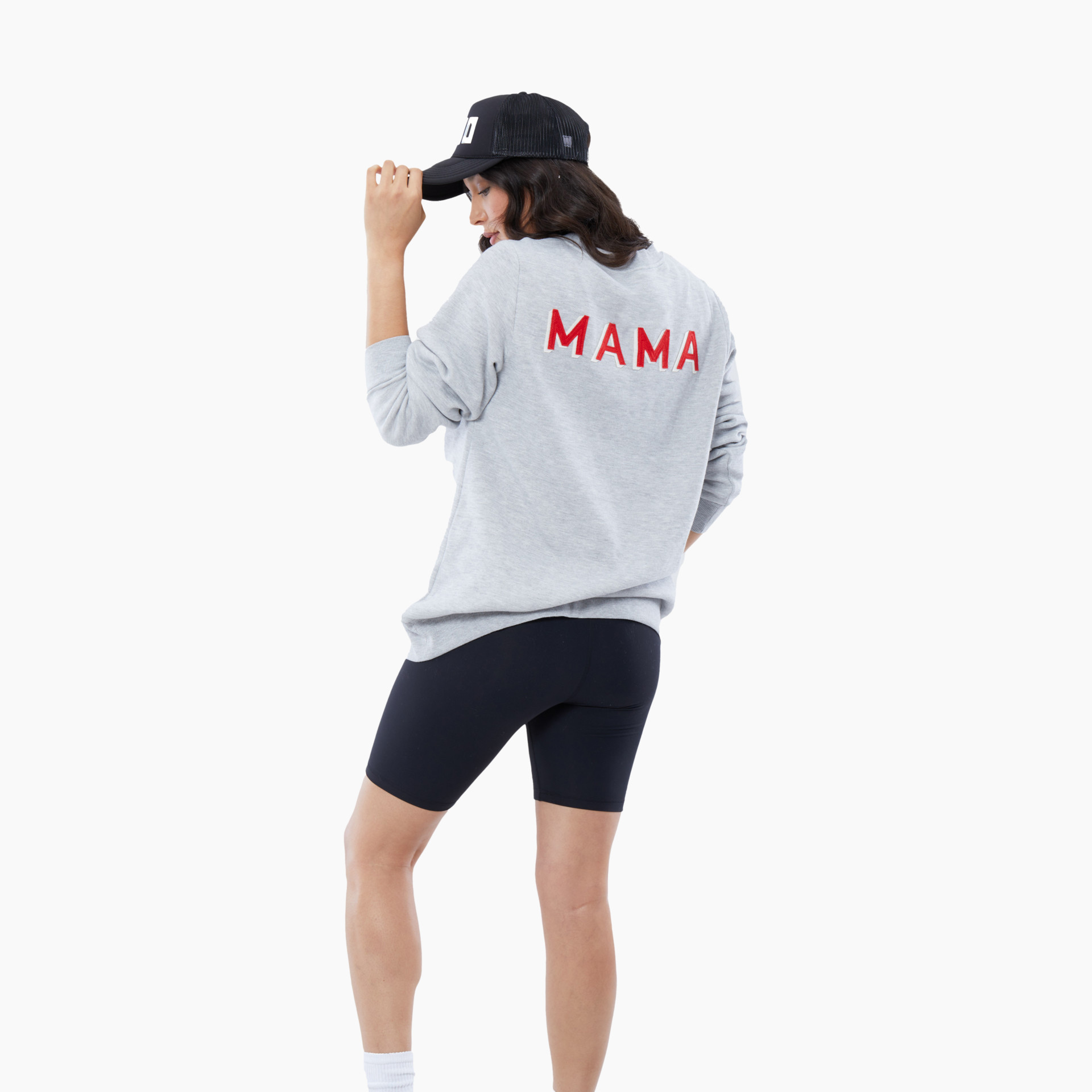 Ingrid and Isabel Mama Sweatshirt - Light Heather Grey, Xl