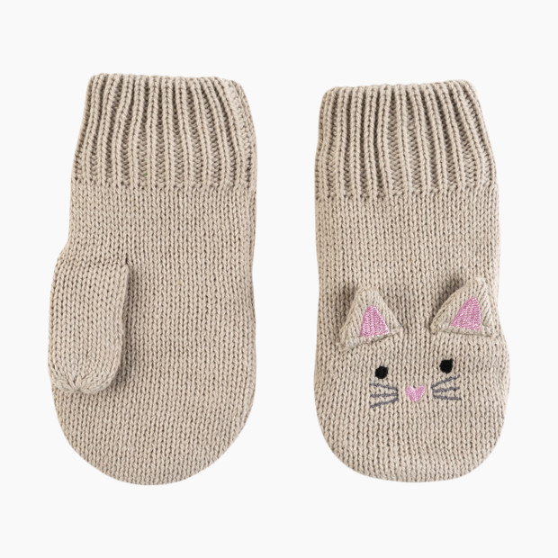 ZOOCCHINI Knit Mittens - Kitten, 6-12 Months.