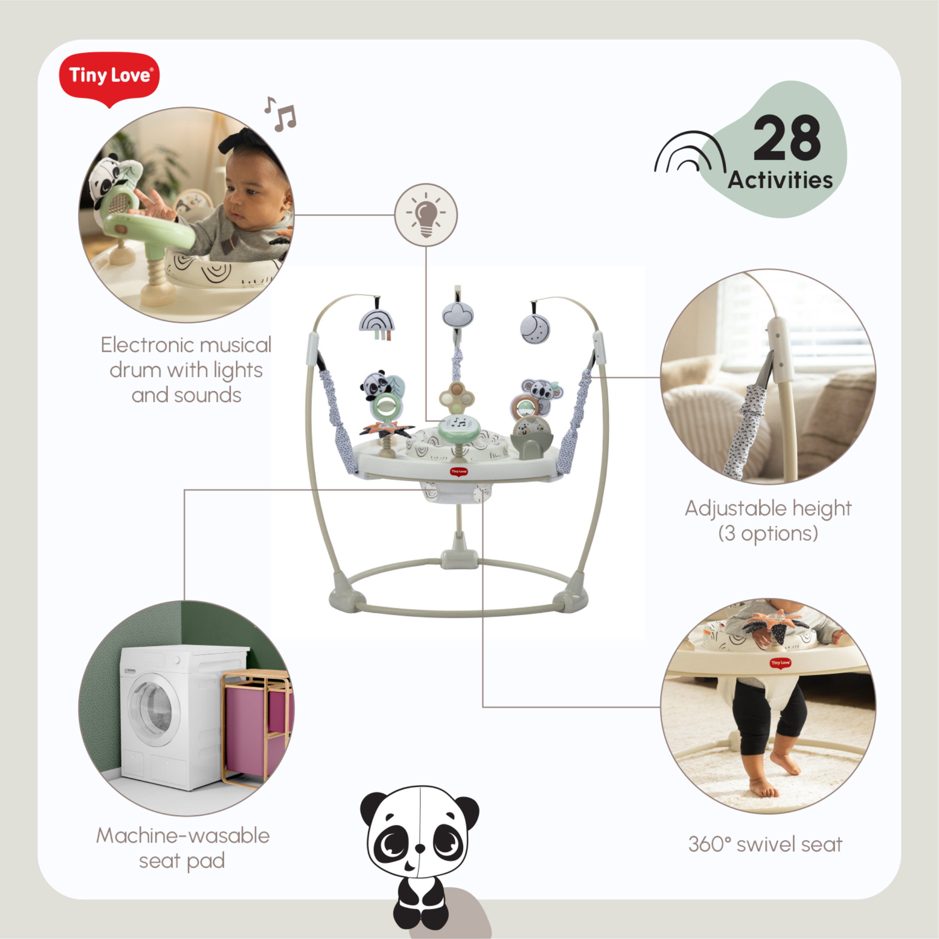 Tiny Love Jumper - Black & White.