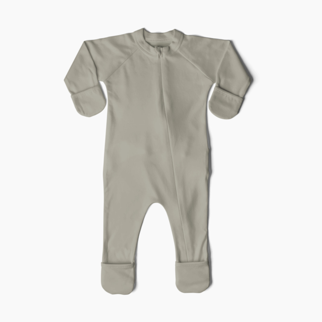 Goumi Kids Grow With You Footie - Loose Fit - Moss, 0-3 M.