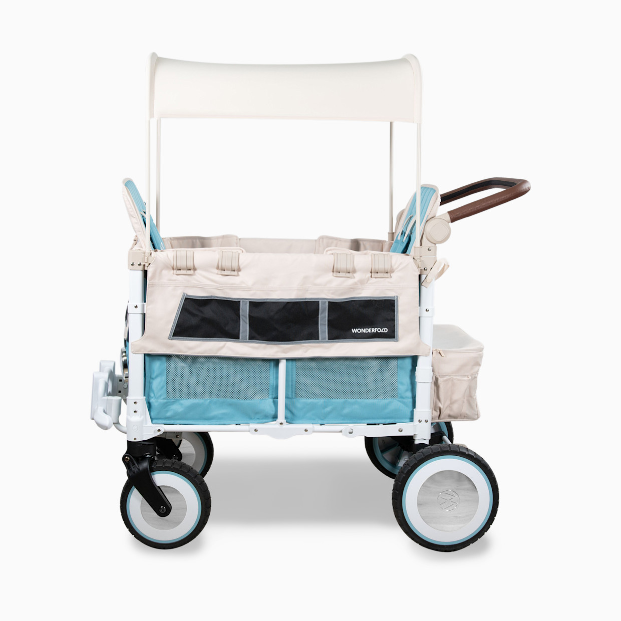 WonderFold Wagon VW Edition Quad Stroller Wagon (2 Seater) - Bondi Blue.