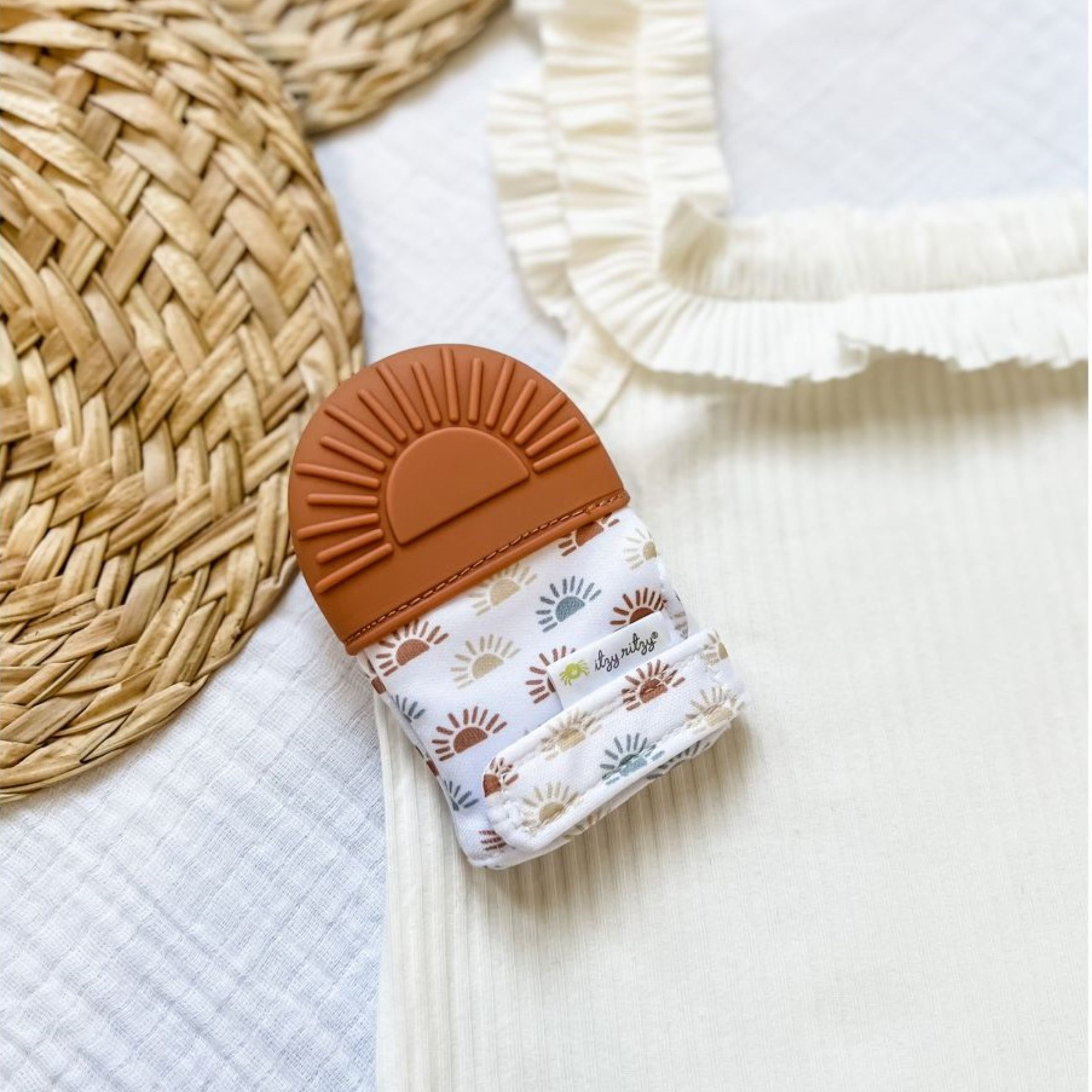 Itzy Ritzy Teething Mitt - Sun.