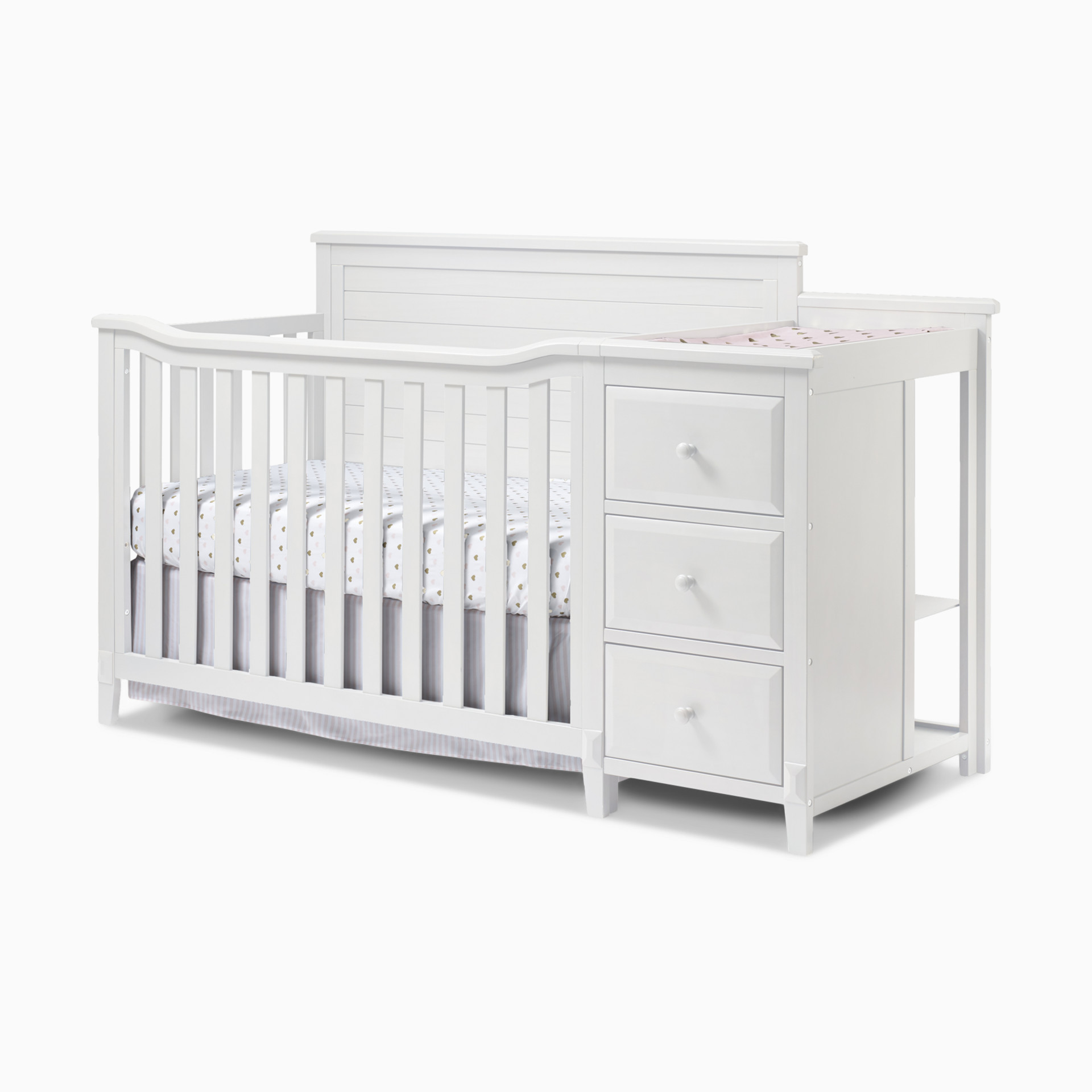 Sorelle Berkley Crib & Changer Panel Crib - Weathered Gray
