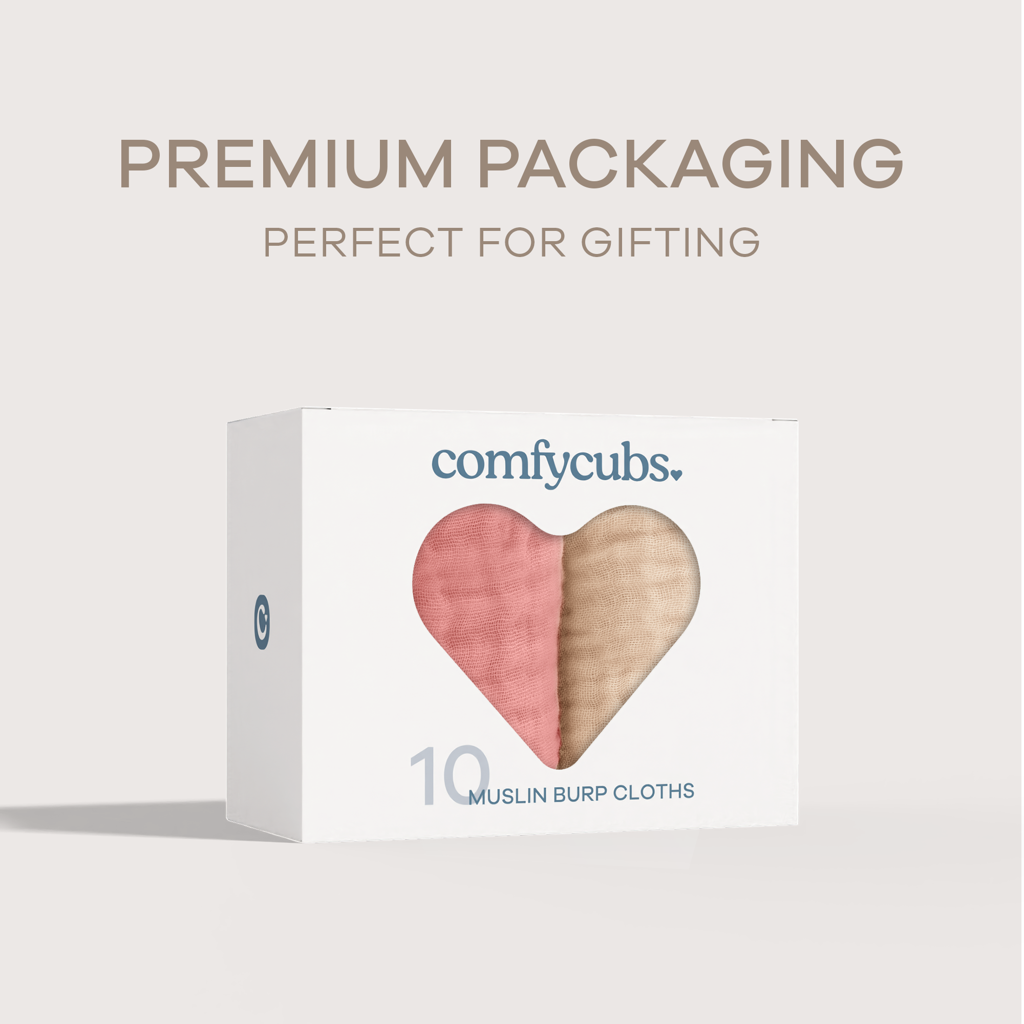 Comfy Cubs 6-Layer Muslin Burp Cloths Set (10 Pack) - Multi Girl.