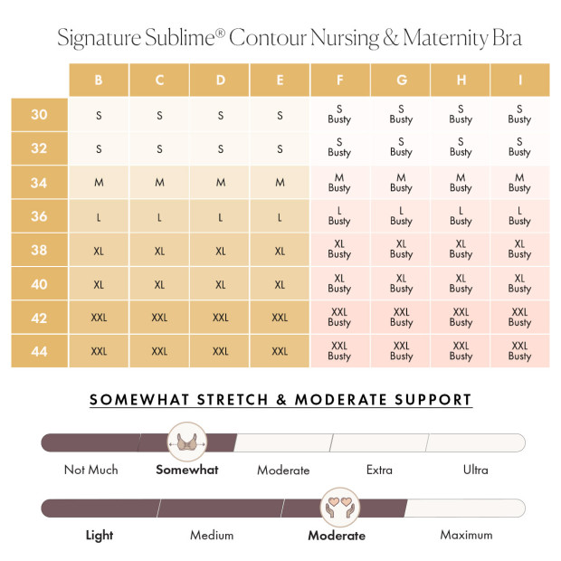 Kindred Bravely Signature Sublime Contour Maternity & Nursing Plunge Bra - Beige, Medium.