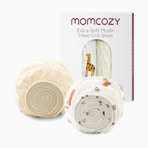 Momcozy Muslin Fitted Crib Sheets - 2 sizes - Bravery Giraffe