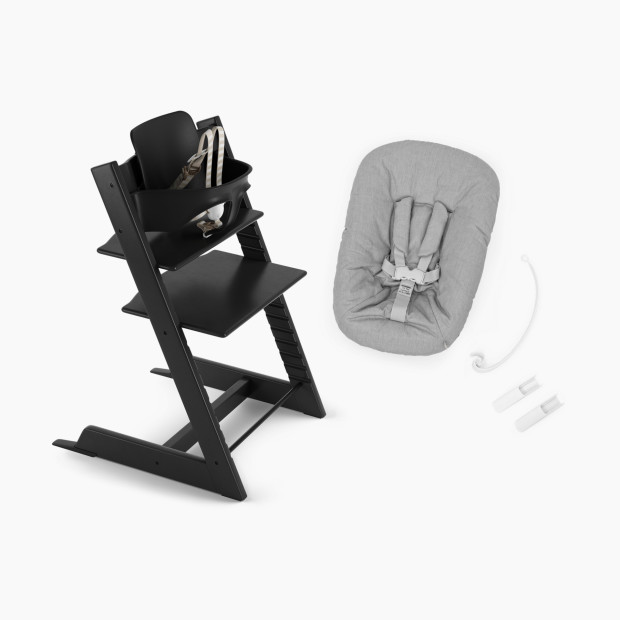 Stokke Tripp Trapp High Chair + Newborn Set - Black.