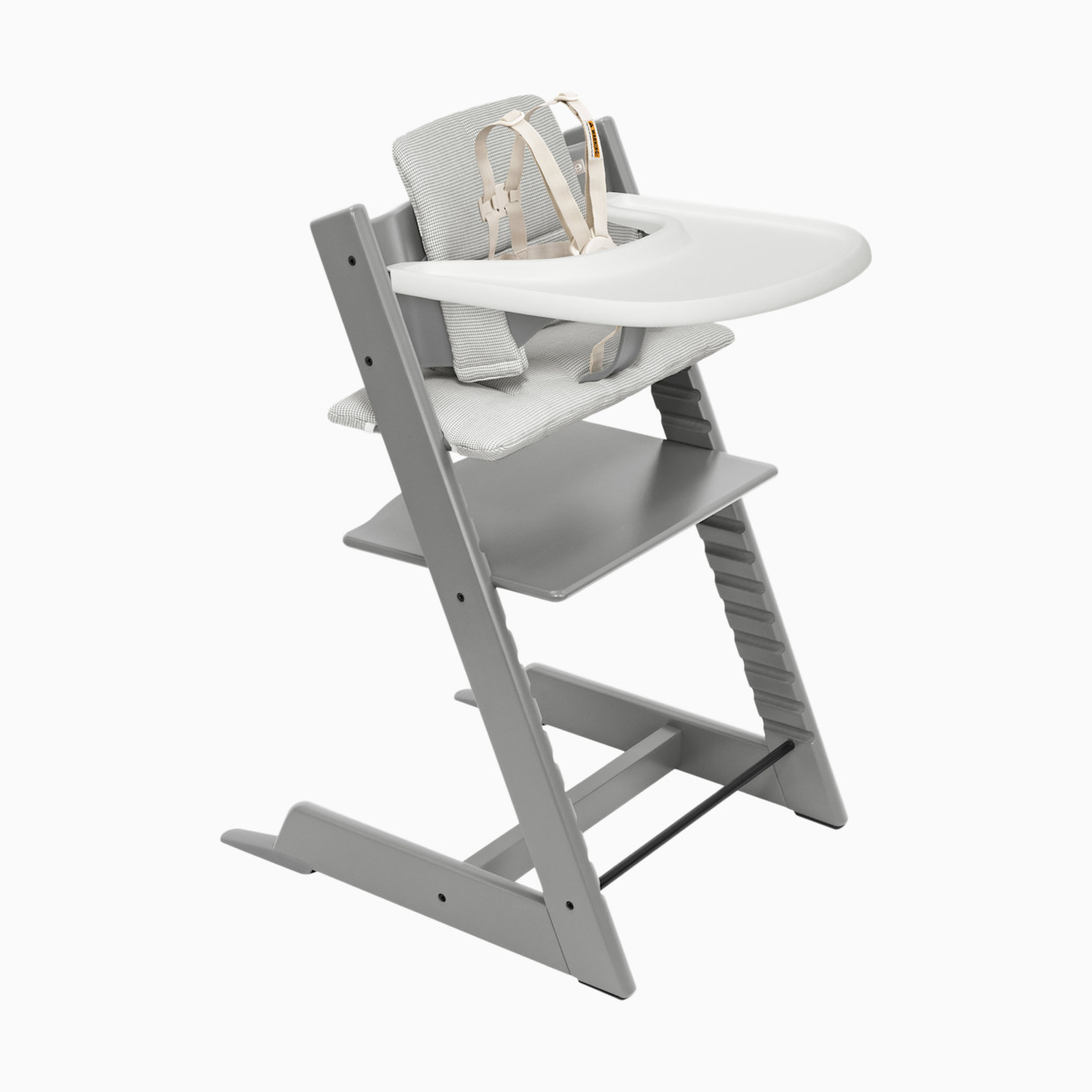 Stokke Tripp Trapp High Chair Complete² - Storm Grey/Nordic Grey/White Tray.