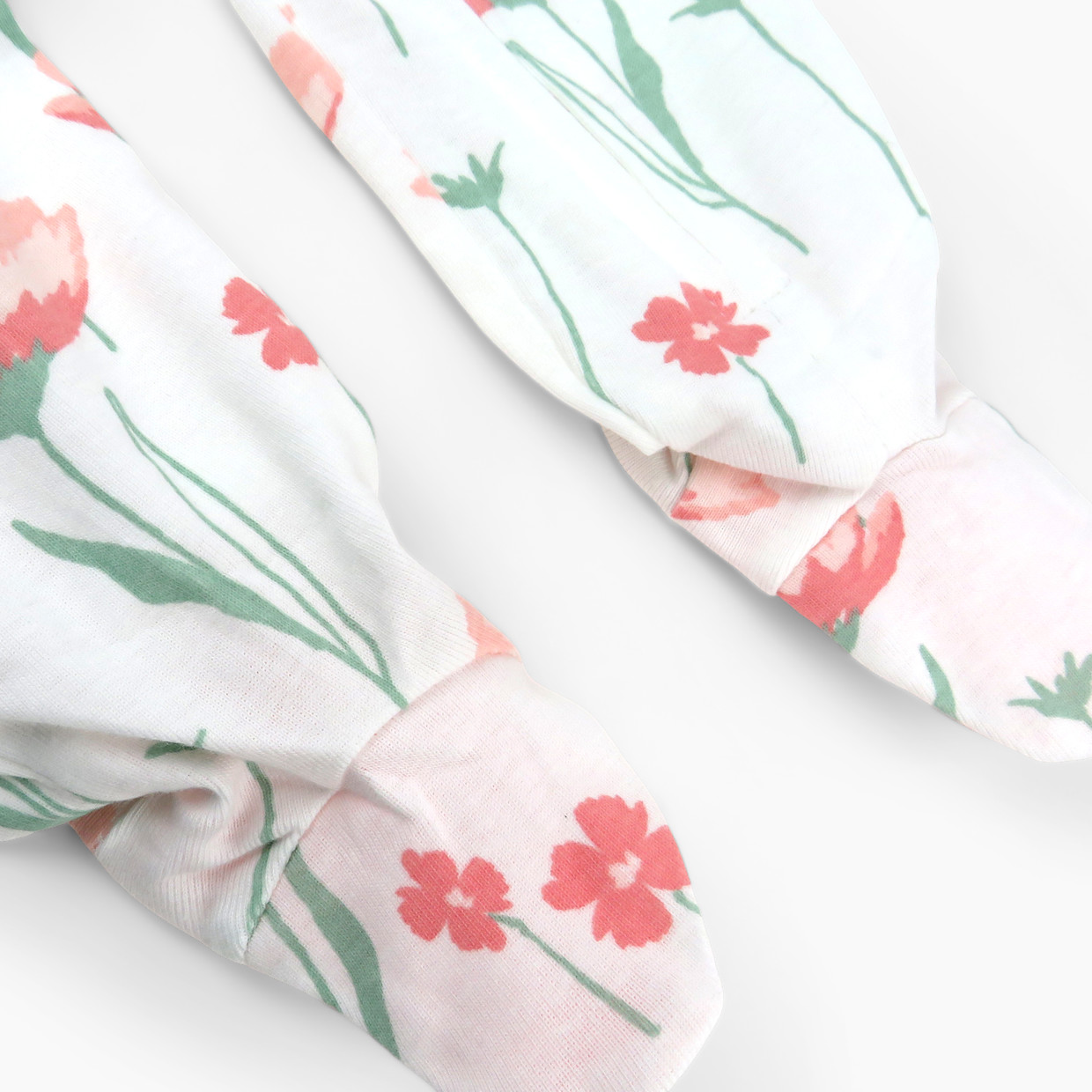 Honest Baby Clothing Organic Cotton Sleep & Play - Strawberry Pink Floral, 0-3 M.