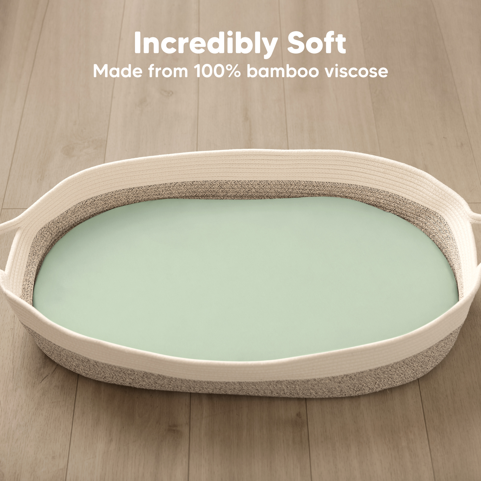 KeaBabies Isla Fitted Bassinet Sheets (2 Pack).