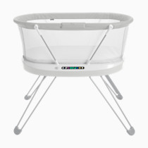 Fisher-Price Baby Bedside Sleeper Luminate Bassinet with Sound Detection plus Customizable Lights Music and Sounds for Newborns 0+ Months