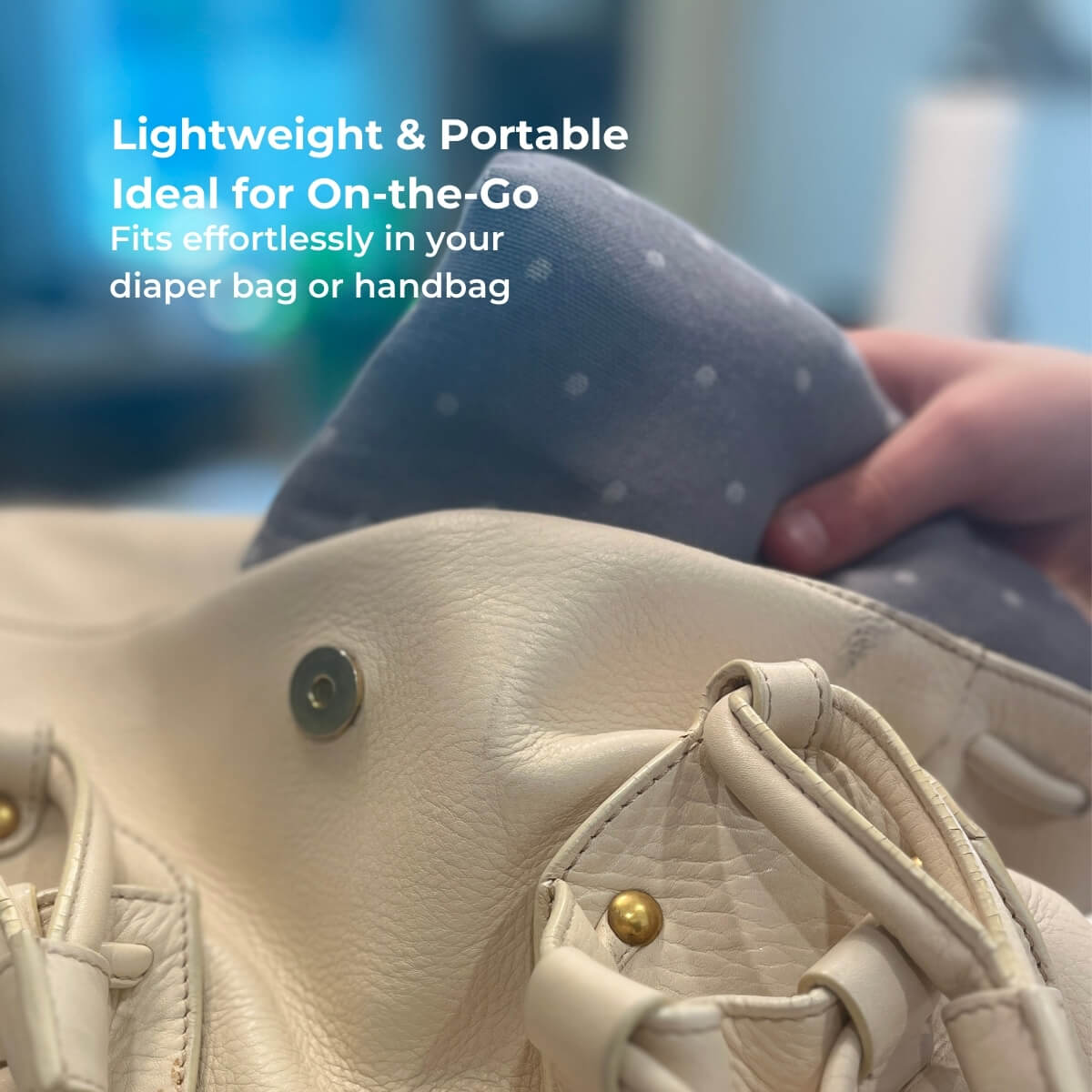 Simple Wishes The Haven 100% Cotton 7-in-1 Nursing Cover - Navy Dots.