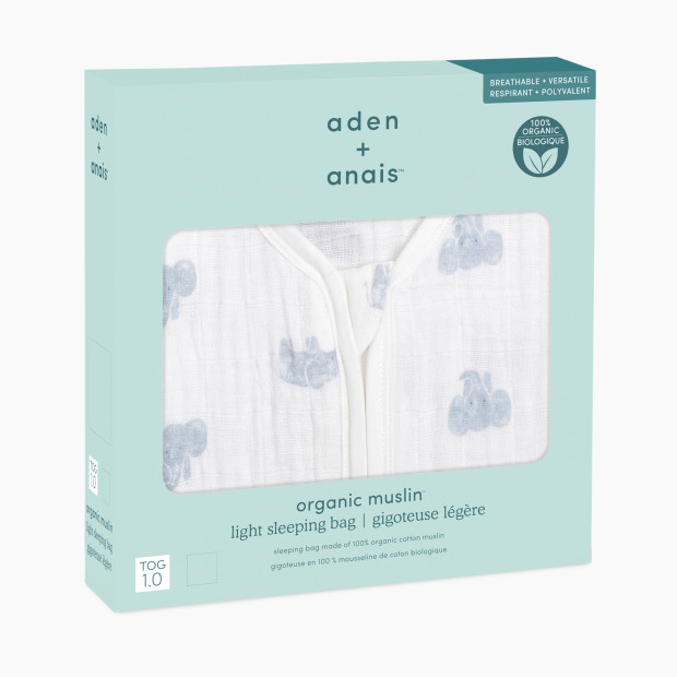 Aden + Anais Organic Muslin Sleeping Bag - Animal Kingdom, 0-6 Months.