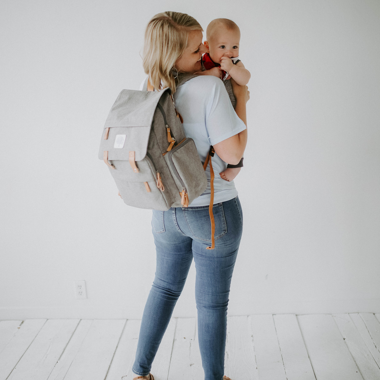 Parker Baby Co. Birch Bag Diaper Backpack - Gray.