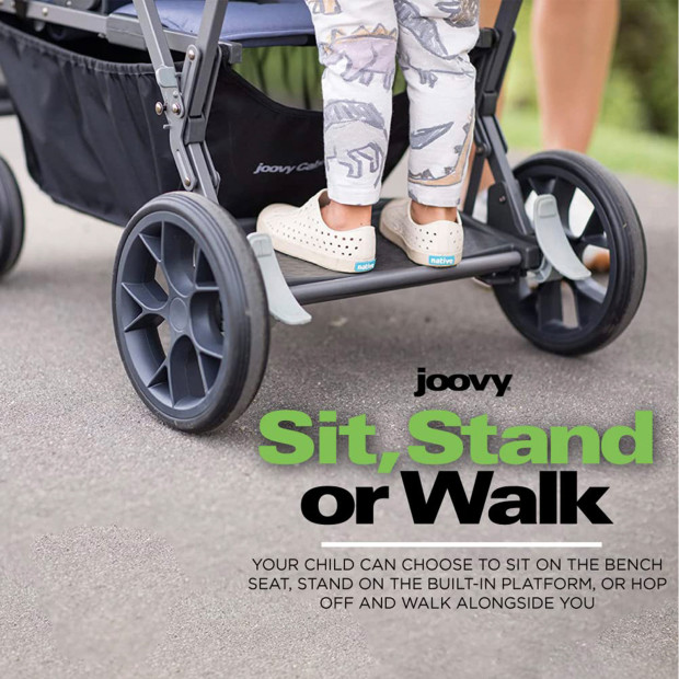 Joovy Caboose UL Sit And Stand Double Stroller - Slate.