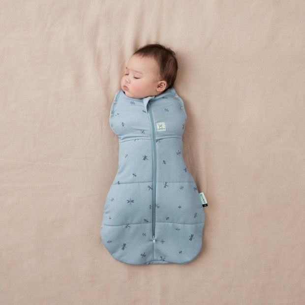 ergoPouch Cocoon Swaddle Sack 2.5 Tog - Dragonflies, 3-6 Months.