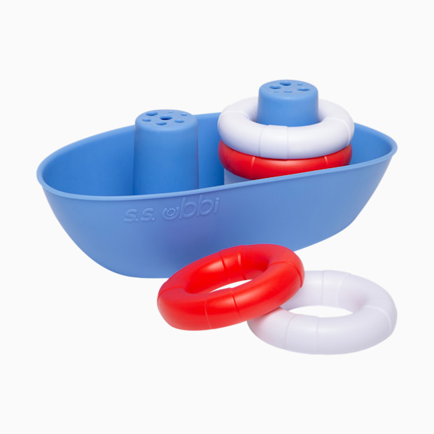 Ubbi Boat and Buoys Bath Toy.