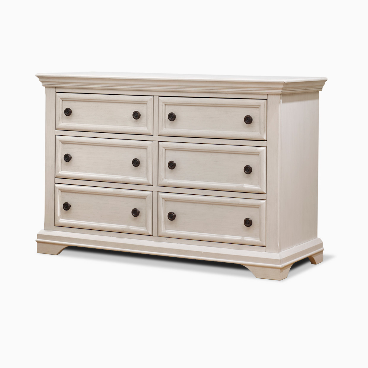Sorelle Portofino Double Dresser - Brushed Ivory.