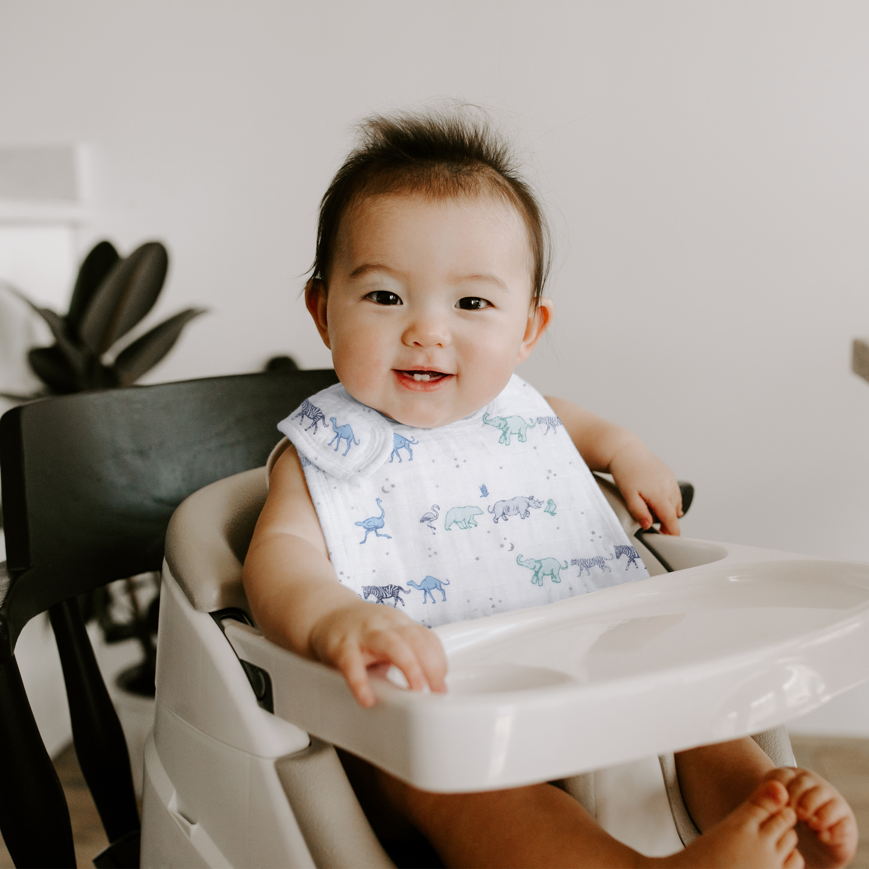 Aden + Anais Cotton Muslin Snap Bibs (3 Pack) - Rising Star.