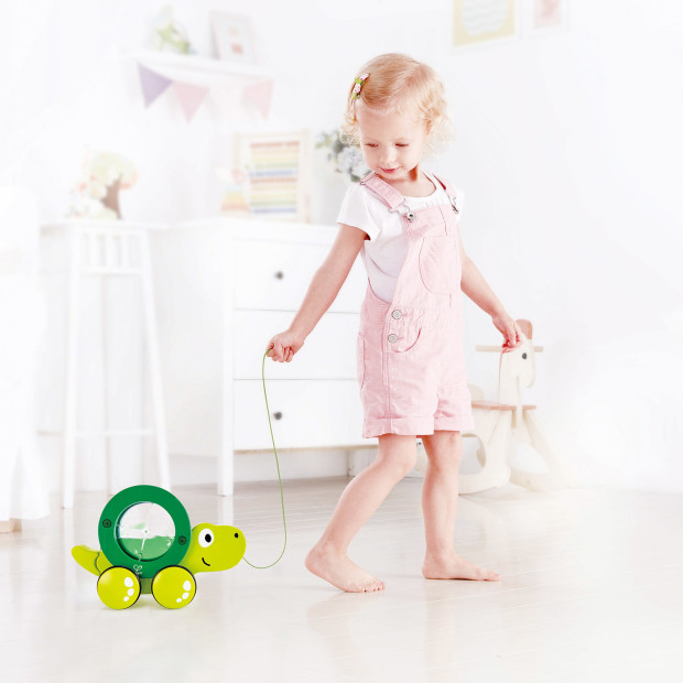 Hape Pull Along Toy - Tito Turtle.