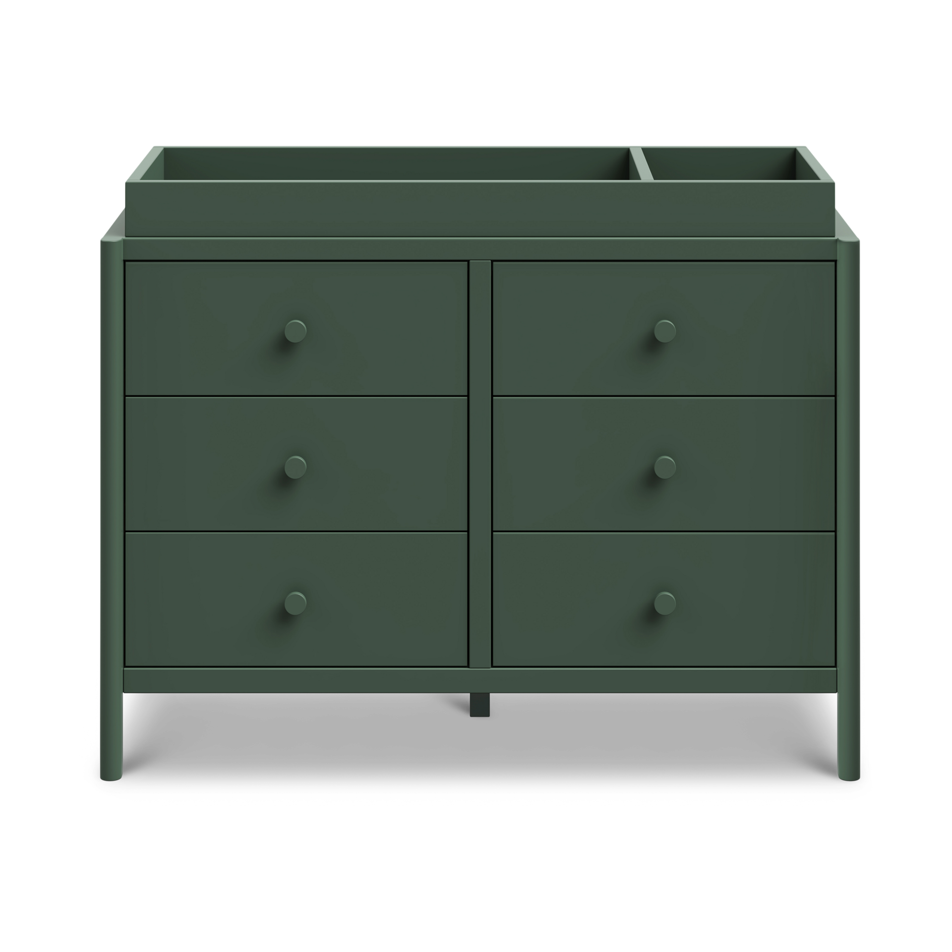 daVinci Birdie 6-Drawer Dresser - Forest Green.