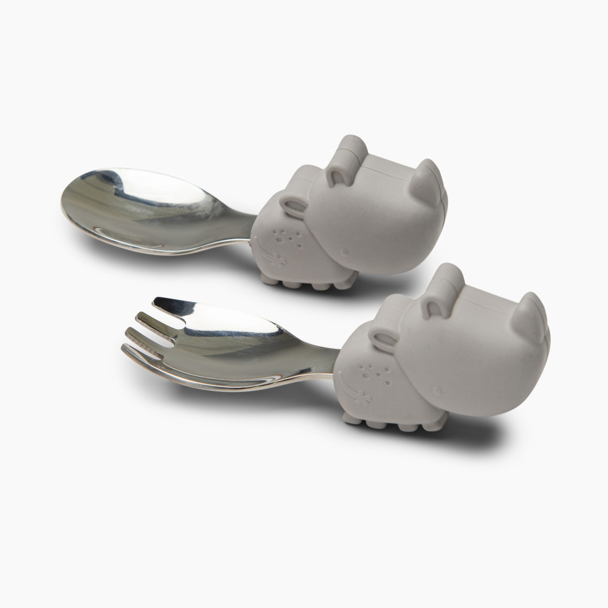 Loulou Lollipop Born to be Wild Learning Spoon and Fork Set - Rhino.