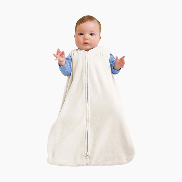 Halo SleepSack Wearable Blanket (Micro-Fleece) - Cream, Small.
