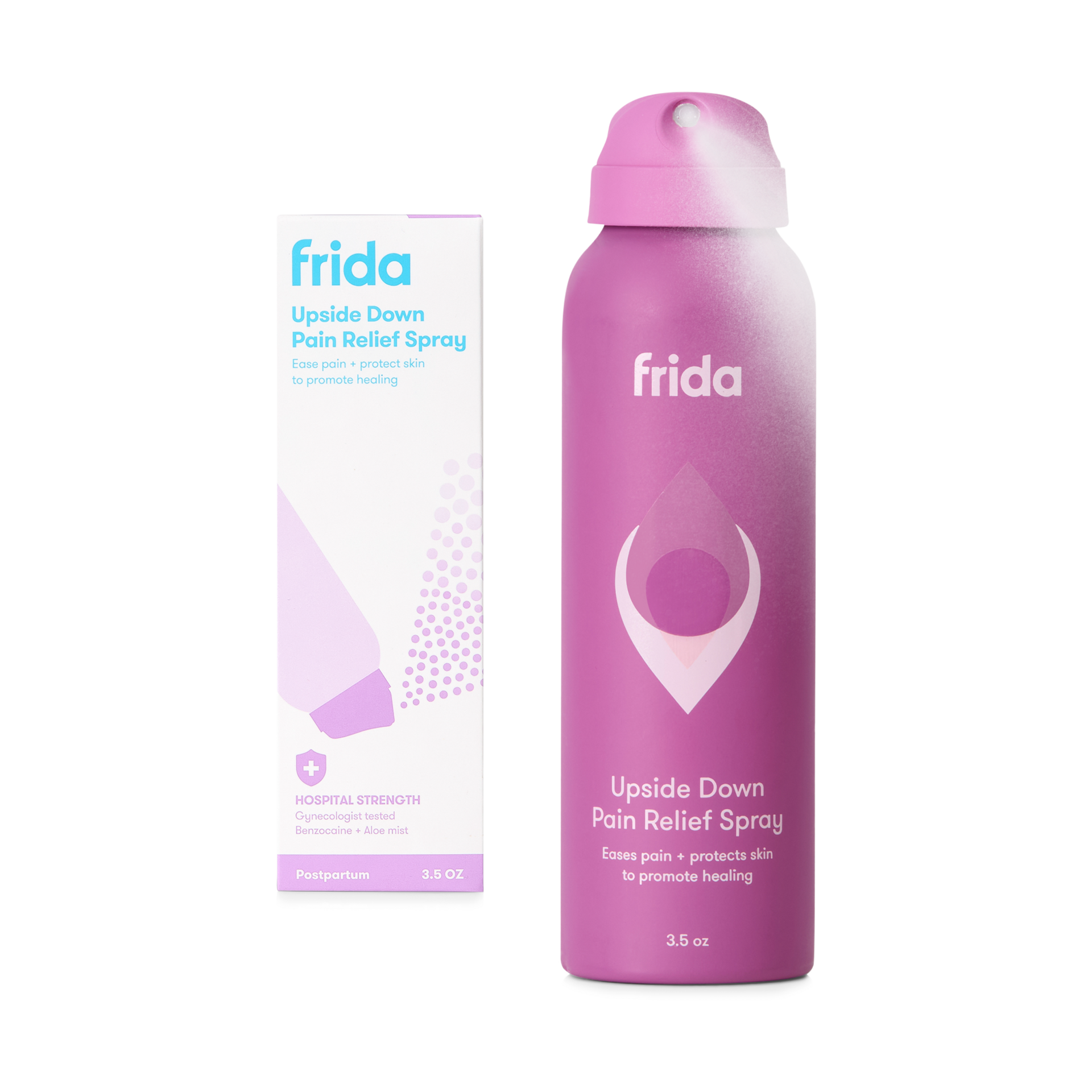 Frida Mom Upside Down Pain Relief Spray.