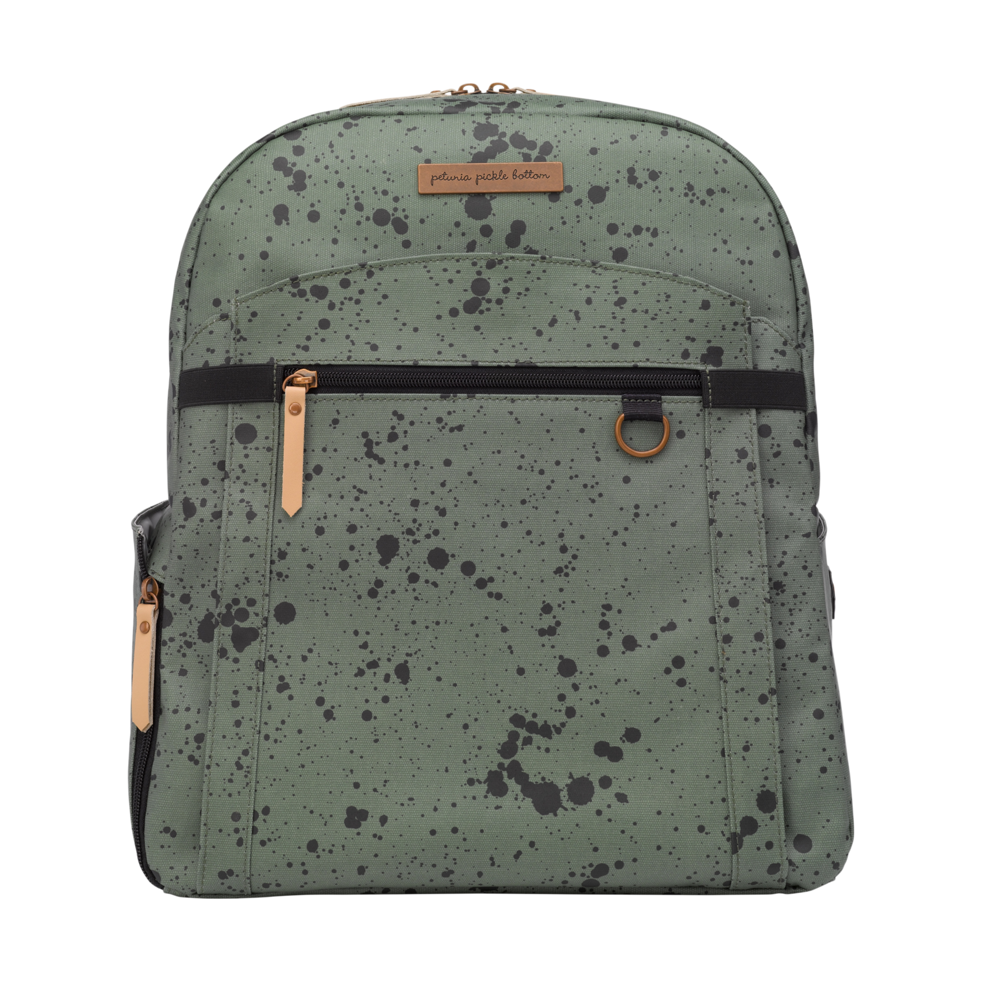 Petunia Pickle Bottom 2-in-1 Provisions Breast Pump Backpack - Olive Ink Blot.