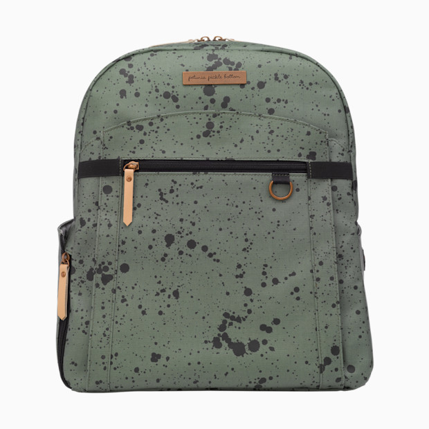 Petunia Pickle Bottom 2-in-1 Provisions Breast Pump Backpack - Olive Ink Blot.