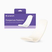 Lansinoh Postpartum Cooling Pads, Perineal Ice Packs, 12 Count, Witch Hazel Pads for Postpartum Care, Padsicles with Cooling and Comforting Aloe Vera