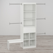 Little Seeds Grow with Me Adjustable Closet - White