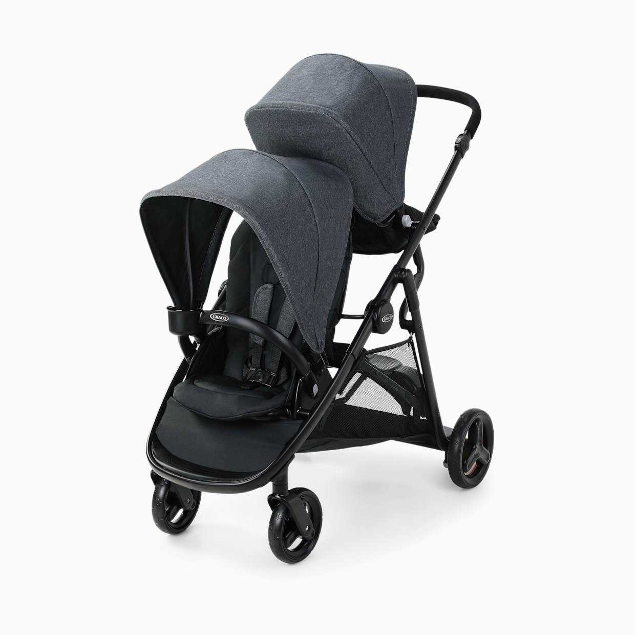 Graco Ready2Grow 2.0 Double Stroller and SnugRide Lite LX Infant Car Seat Twin Bundle.
