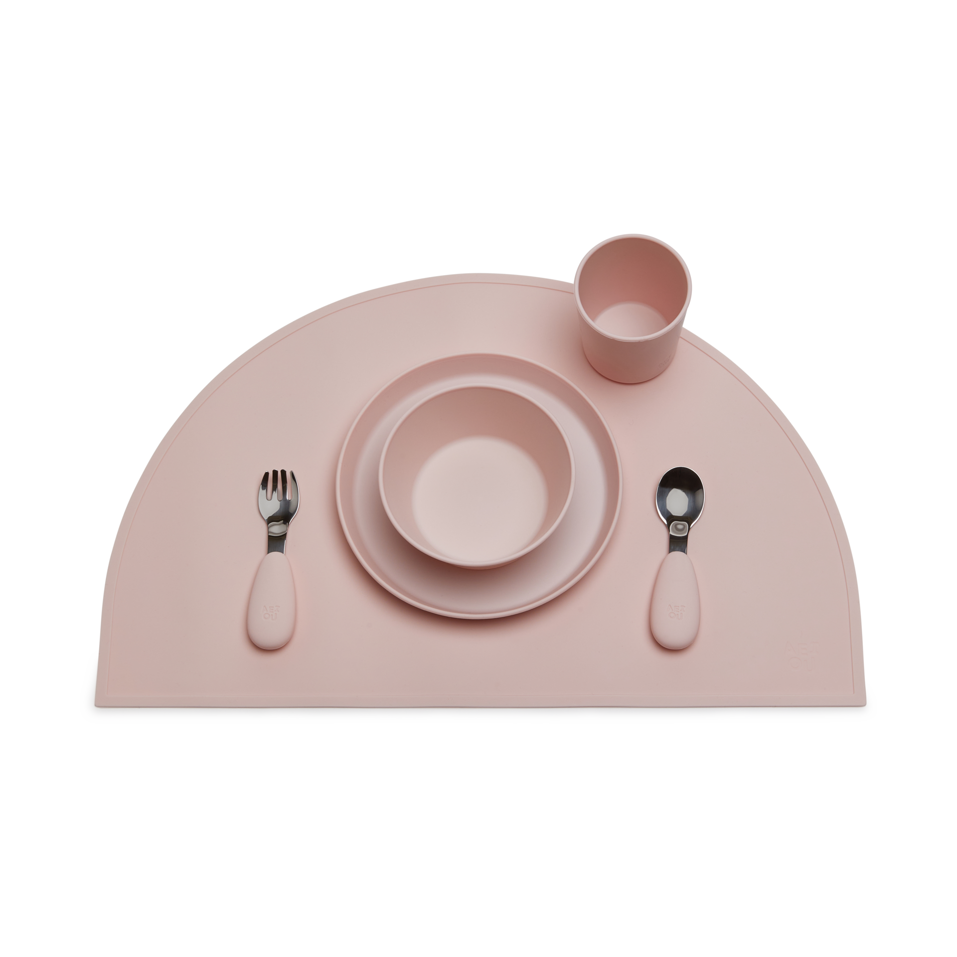 AEIOU Toddler Tableware Gift Set - Petal.