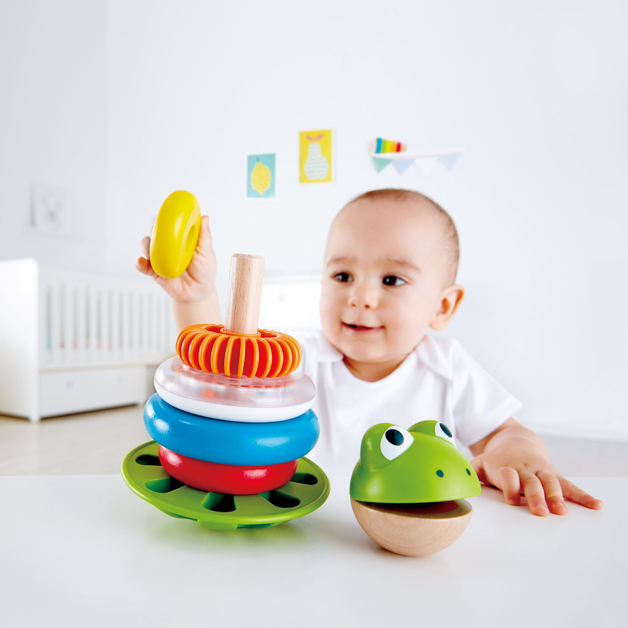 Hape Mr. Frog Stacking Rings.