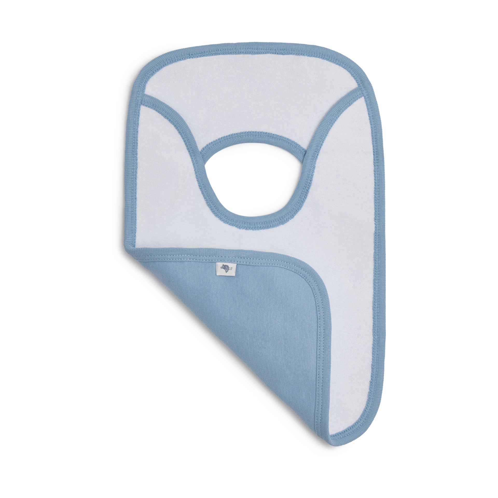 Small Story Organic Cotton Lap Shoulder Bib (4 Pack) - Blues.