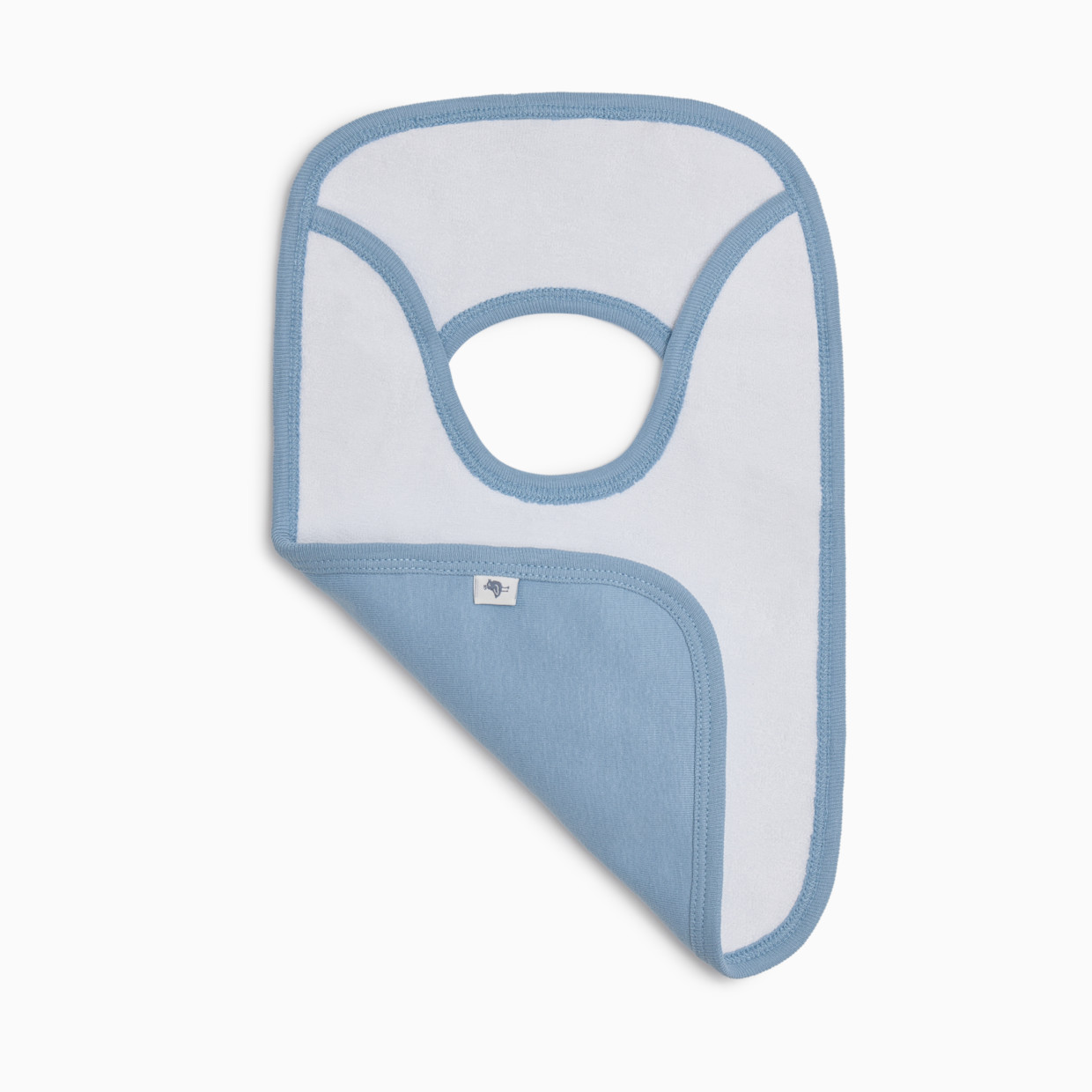 Small Story Organic Cotton Lap Shoulder Bib (4 Pack) - Blues.