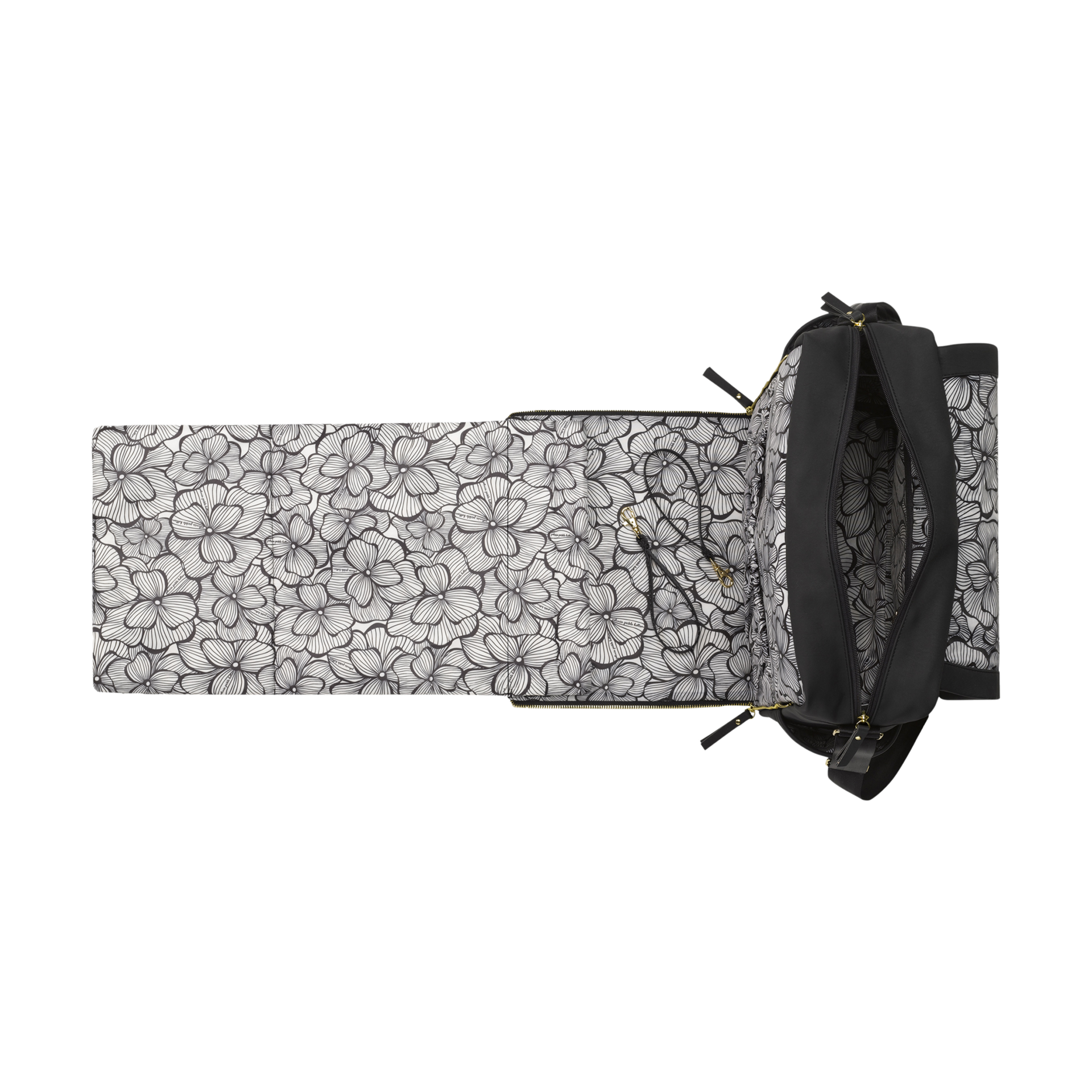 Petunia Pickle Bottom Boxy Diaper Bag  Backpack - Black Matte Leatherette.