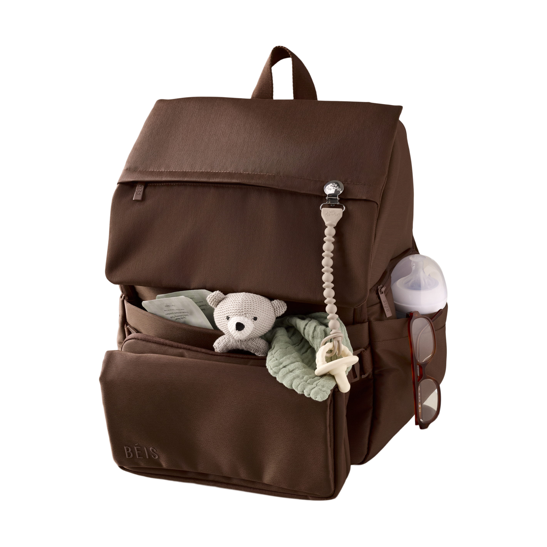 BEIS Travel The Ultimate Diaper Backpack - Maple.