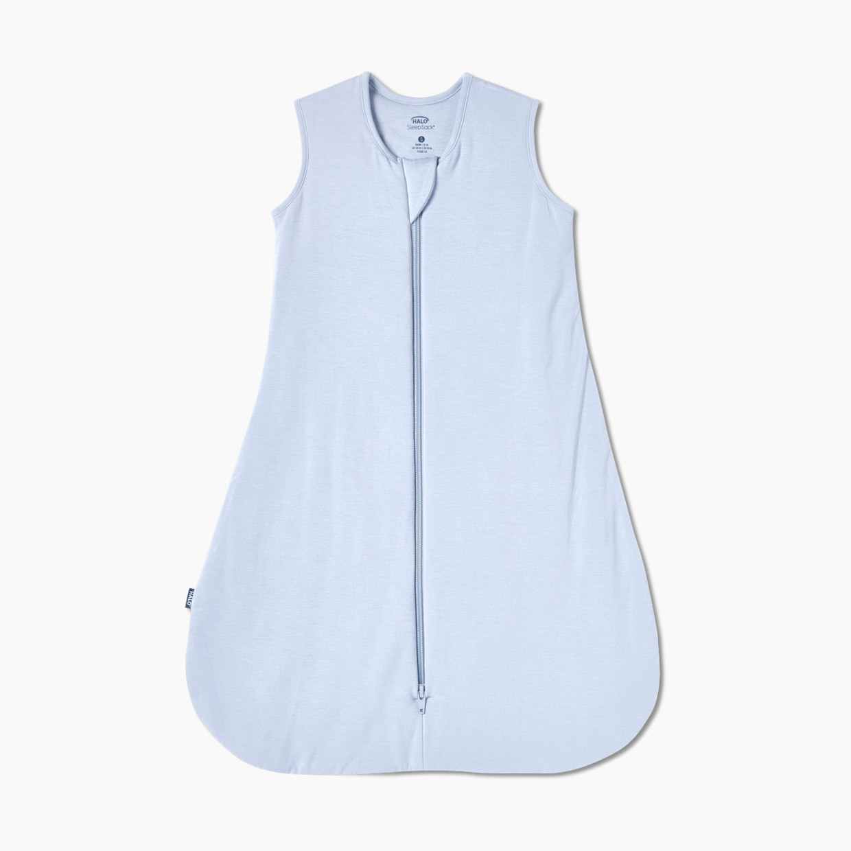 Halo Super Soft Bamboo Viscose SleepSack - Blue Fog, Medium.