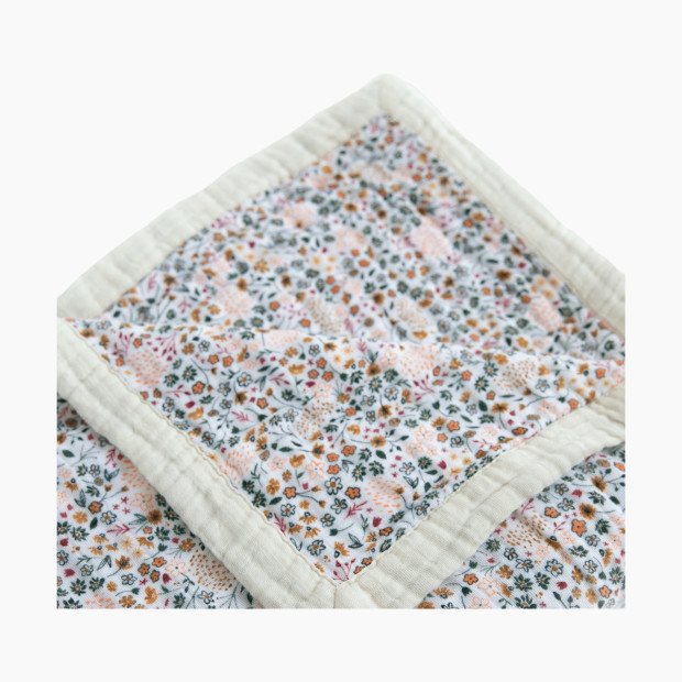 Little Unicorn Cotton Muslin Quilted Throw - Pressed Petals.