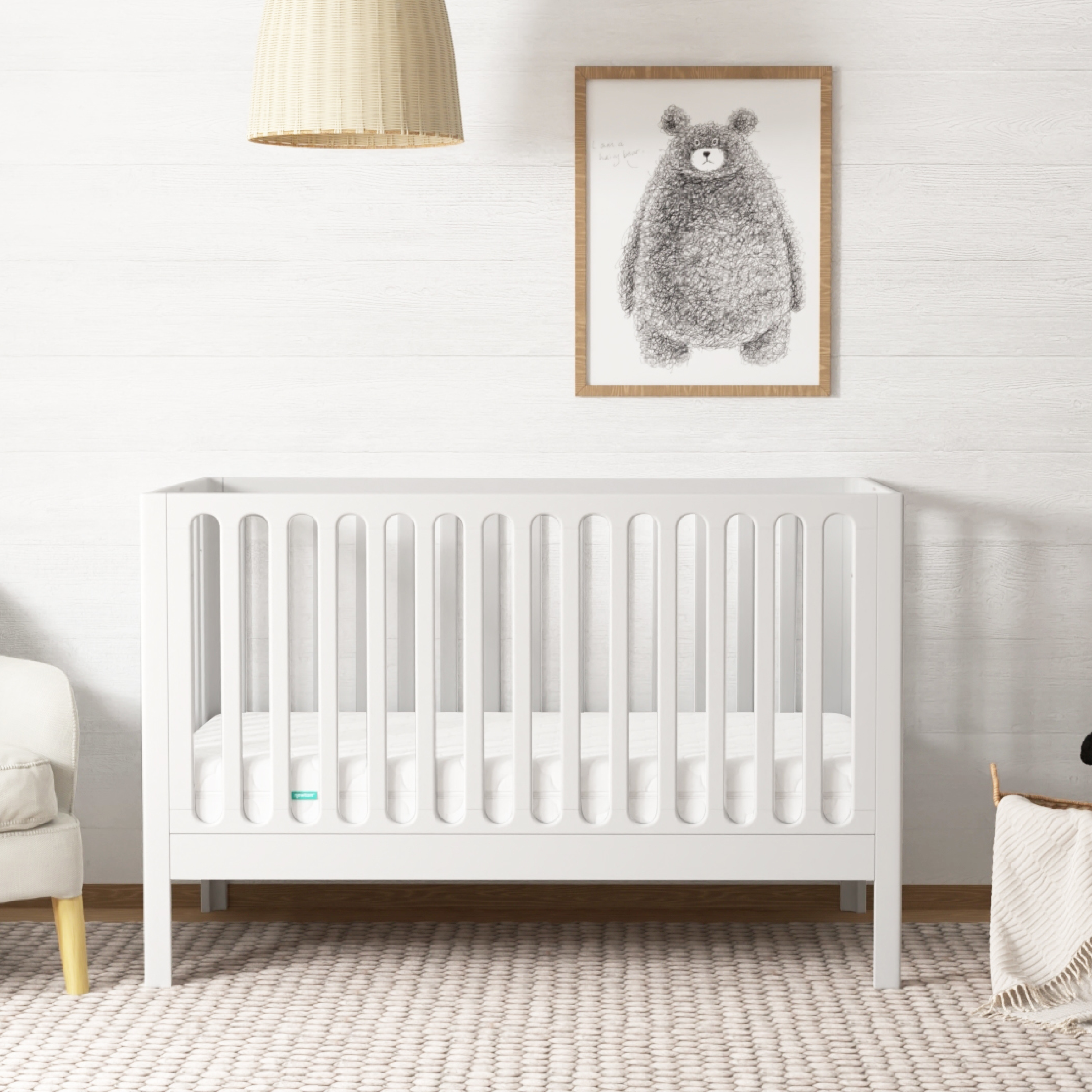 Newton Baby Galileo 3-in-1 Convertible Crib - White.