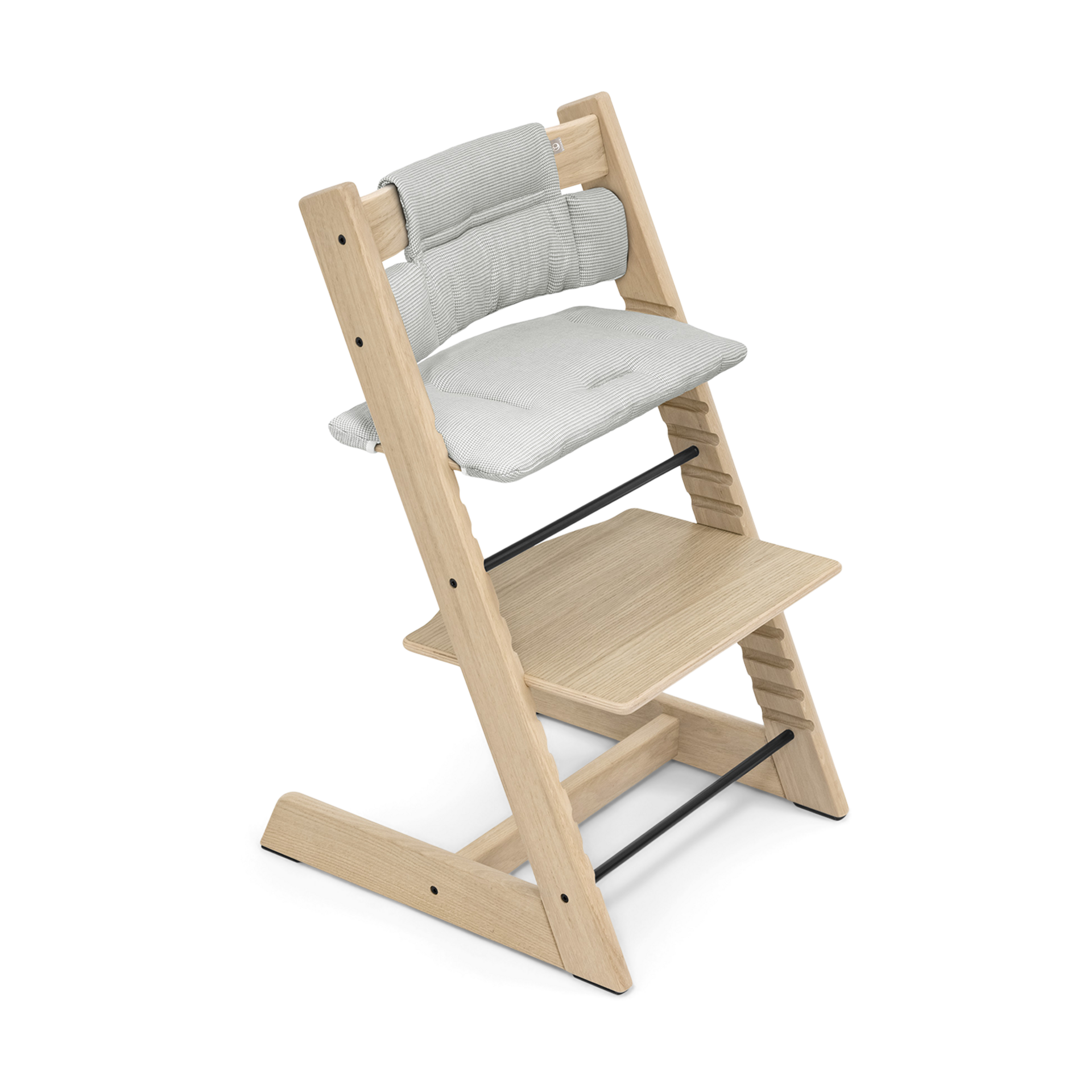 tripp trapp high chair and cushion with stokke tray