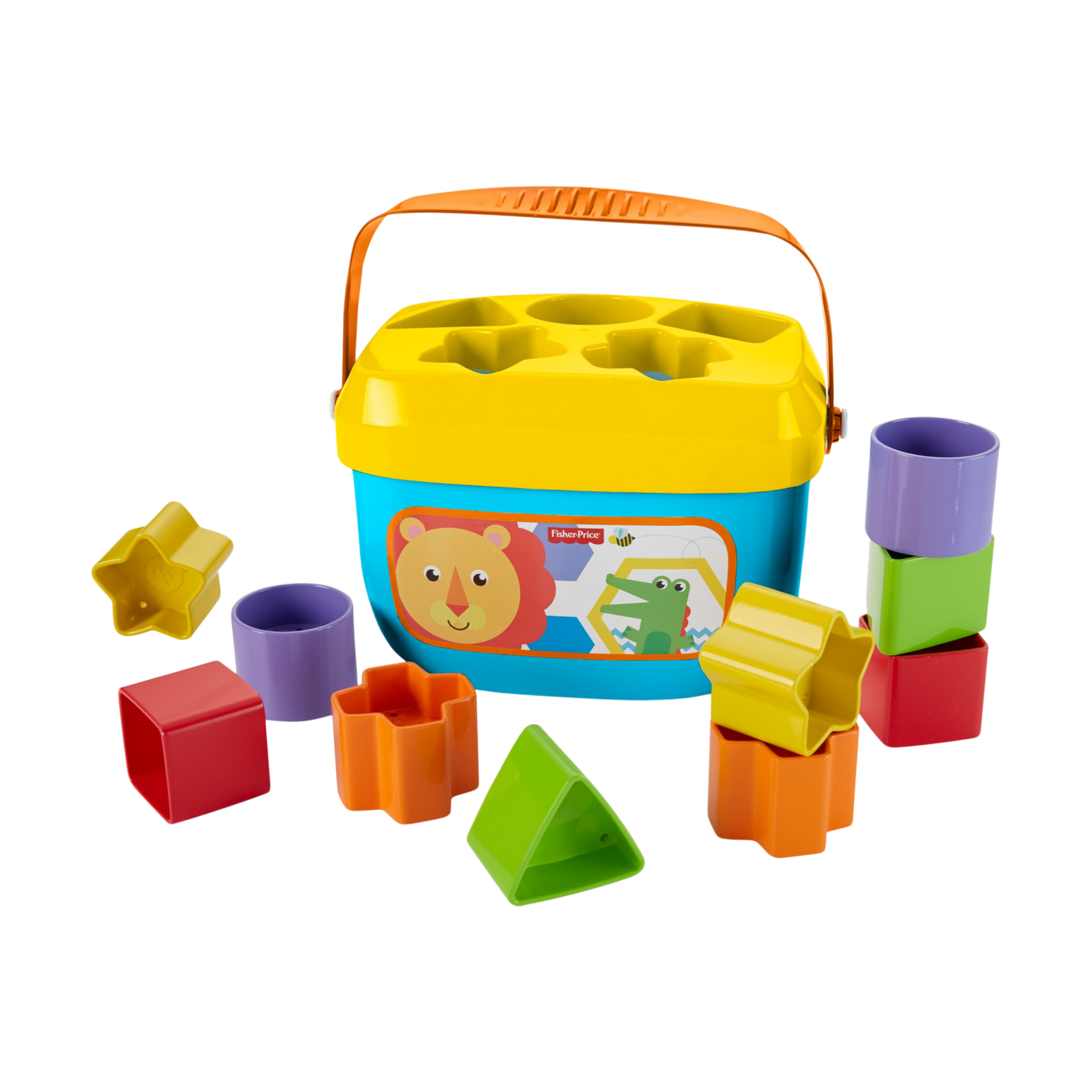 Fisher-Price Stacking Toy Baby's First Blocks Set of 10 Shapes for Sorting Play for Infants Ages 6+ Months