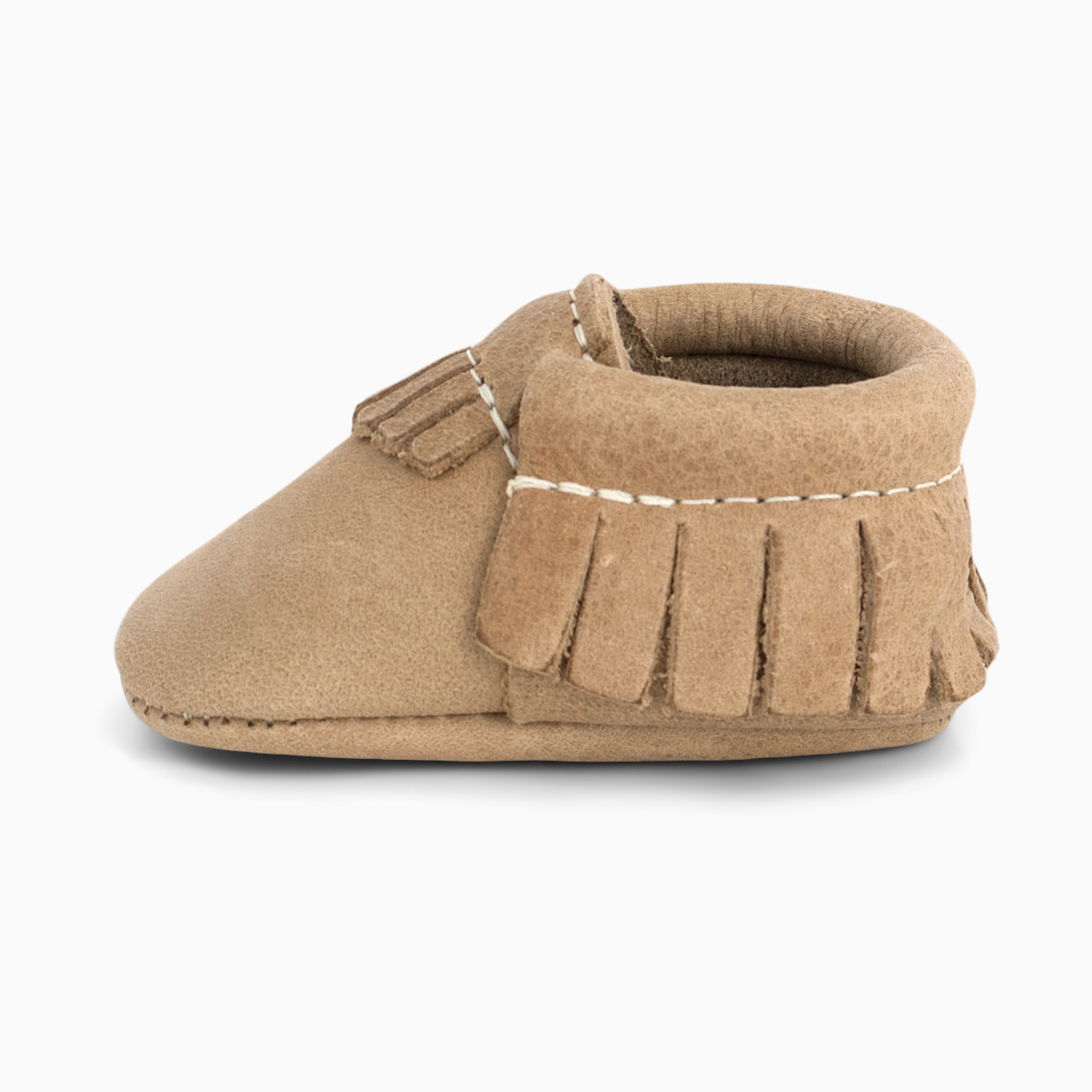 Freshly Picked Newborn Moccasins - Weathered Brown, 0-3 Months.