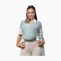 Boba Baby Wrap Carrier - Original Baby Carrier Wrap Sling for Newborns - Baby Wearing Essentials - Newborn Wrap Swaddle Holder, Newborn to Toddler Infant Sling (Serenity Sea Mist)