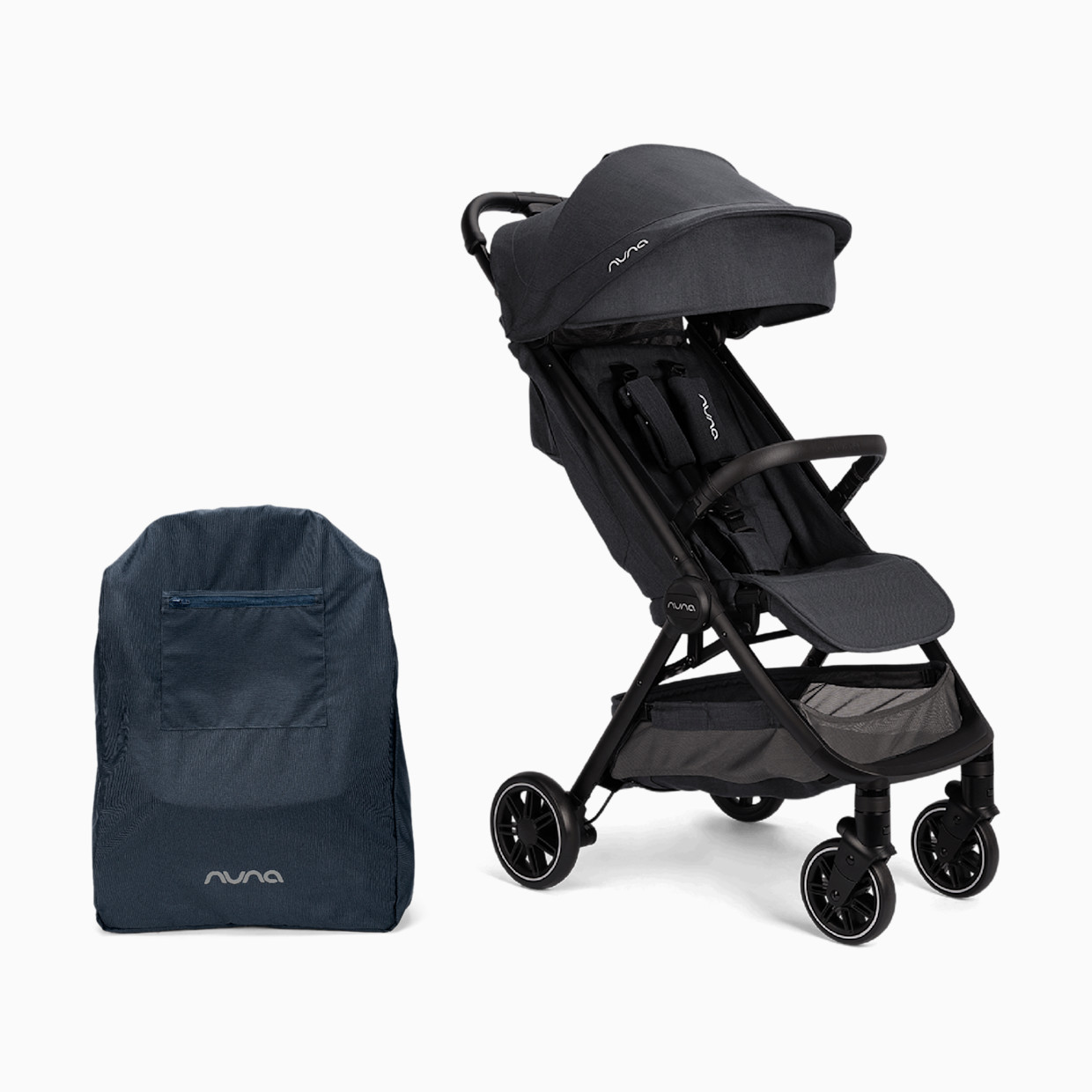 Nuna TRVL Easy Fold Compact Stroller & Carry Bag - Ocean.