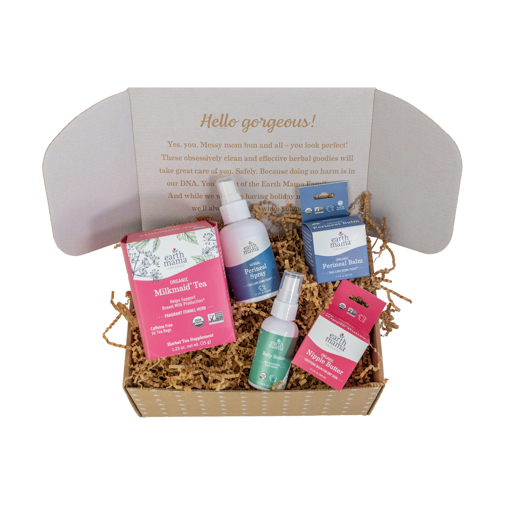 Earth Mama Postpartum Recovery & Breastfeeding Gift Box.