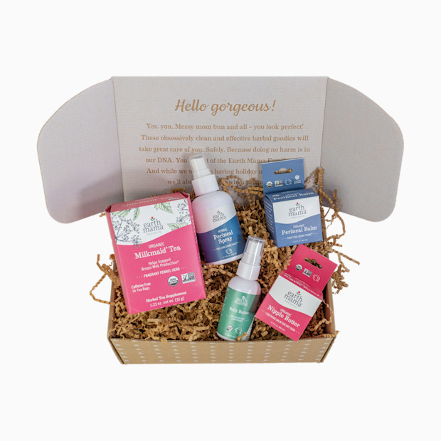 Earth Mama Postpartum Recovery & Breastfeeding Gift Box.