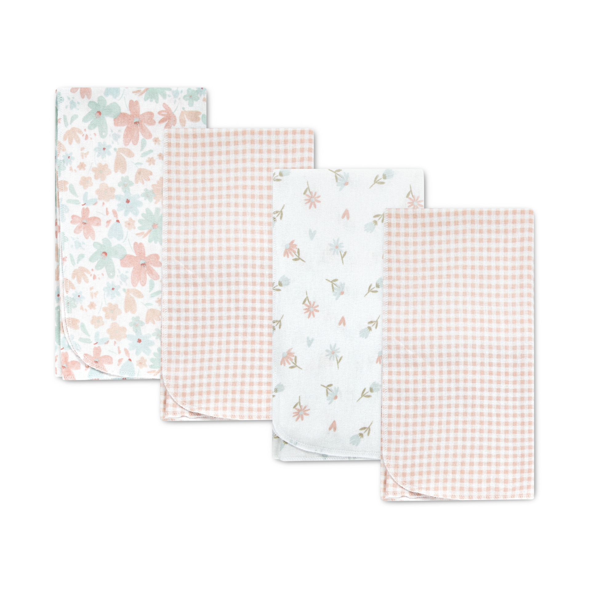 Huggies 4-Piece Flannel Receiving Blanket - Chintz Rose.